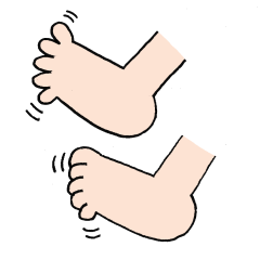 足指の体操のイラスト