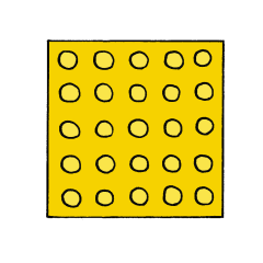点字ブロック（警告ブロック）のイラスト
